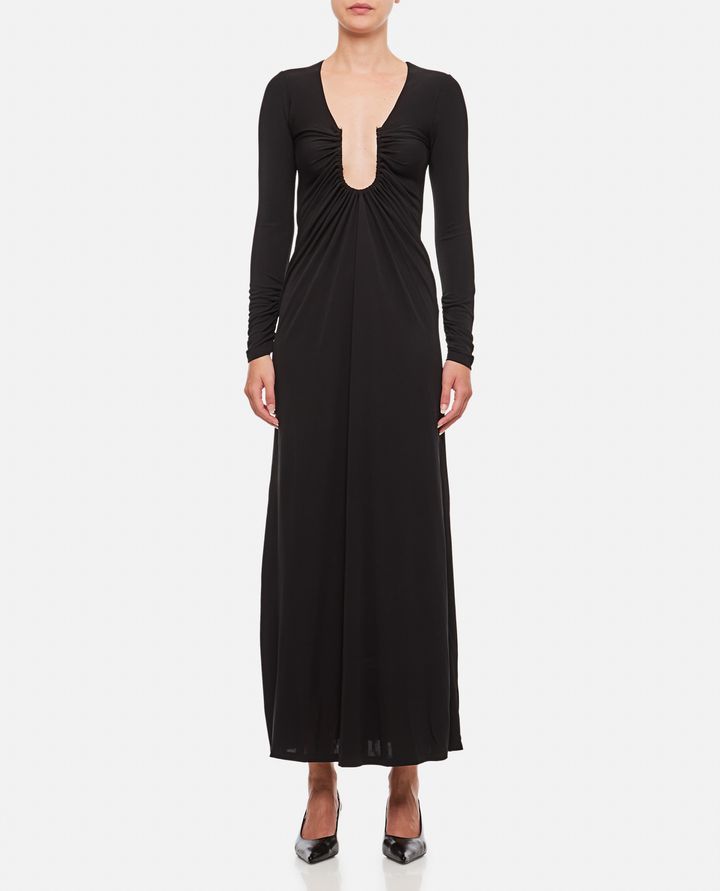 Christopher Esber - ARCED PALM VISCOSE LONG DRESS_1