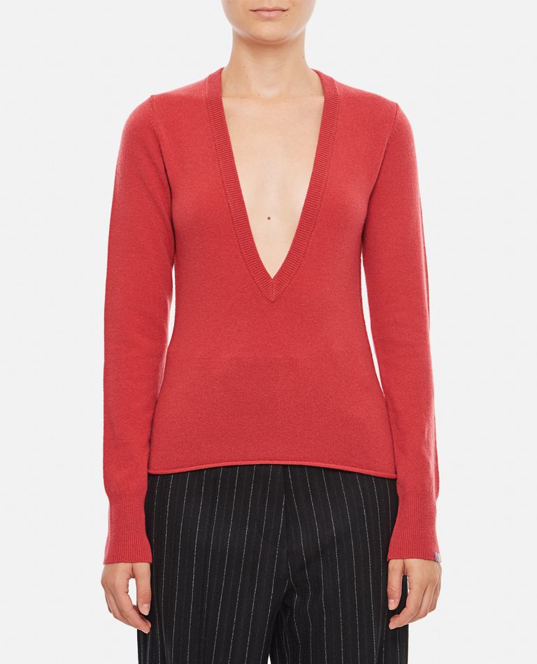 Extreme Cashmere X  ,  Deco Cashmere Sweater  ,  Red TU