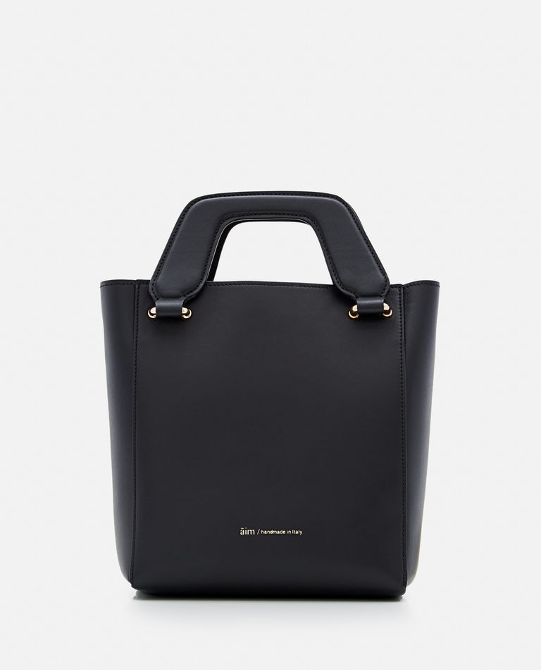 Aim Handmade In Italy  ,  Mini Sofia Smooth Calf Leather Handbag  ,  Black TU