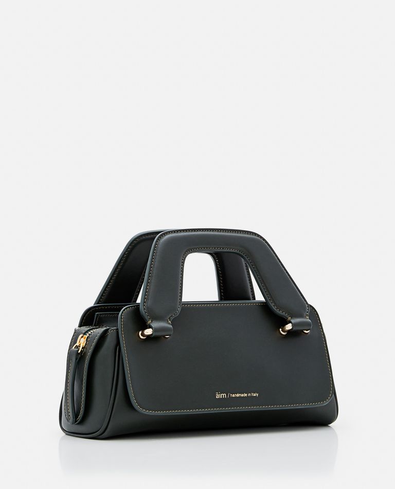 Aim Handmade In Italy  ,  Micro Olivia Smooth Calf Leather Handbag  ,  Green TU
