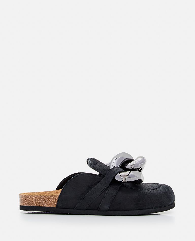 JW Anderson  ,  Chain Suede Loafers  ,  Black 37