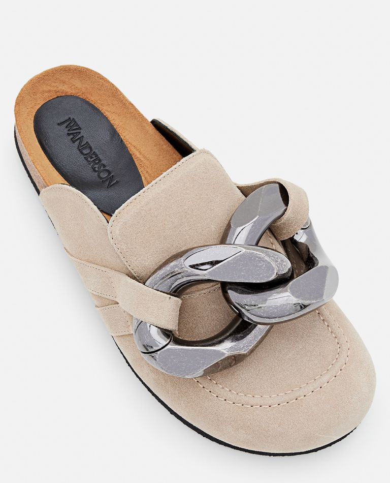 CHAIN SUEDE LOAFERS for Women - JW Anderson sale | Biffi