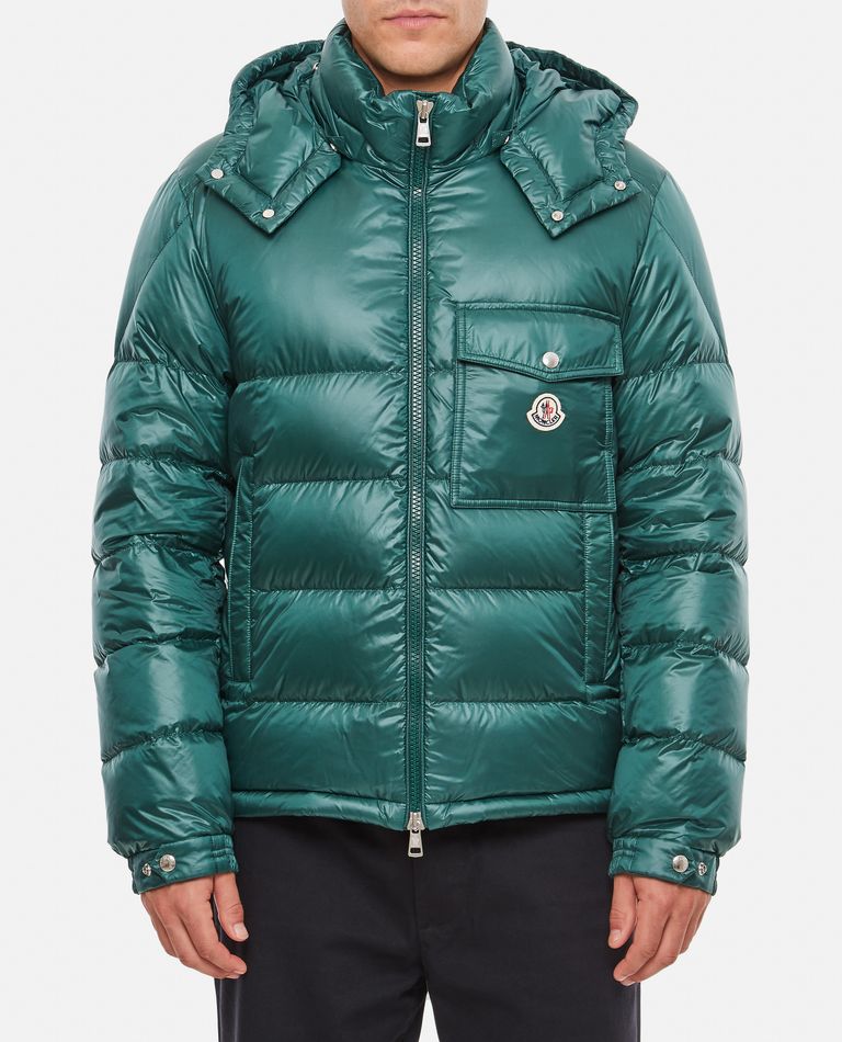 Shop Moncler Wollaston Down-filled Jacket In Green