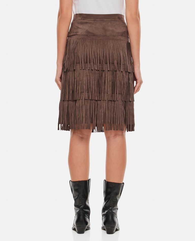 Faux suede tassel discount skirt