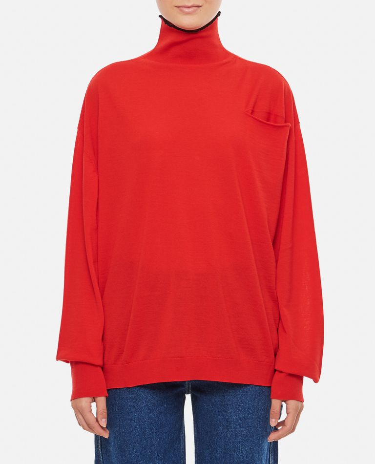 Quira  ,  Rollneck Wool Sweater  ,  Red M