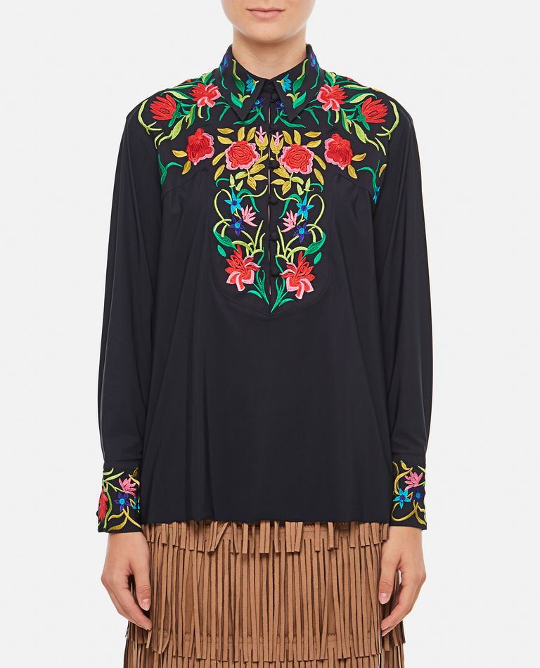 IriÃ©  ,  Embroidered Long Sleeves Blouse  ,  Black S