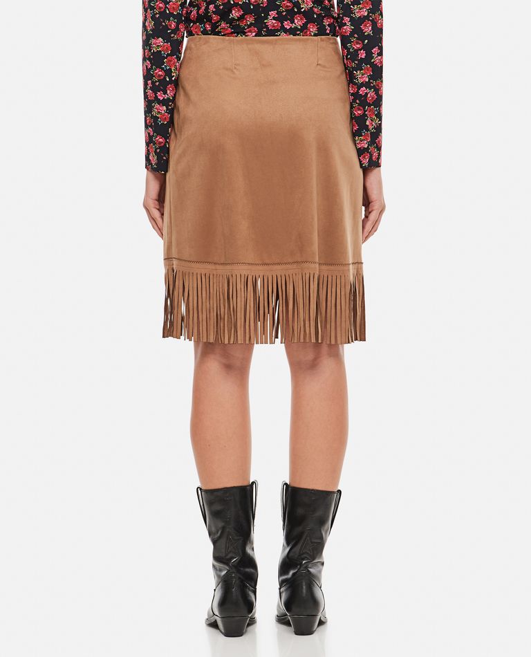 FAUX SUEDE FRINGE MINI SKIRT for Women - Irié sale | Biffi