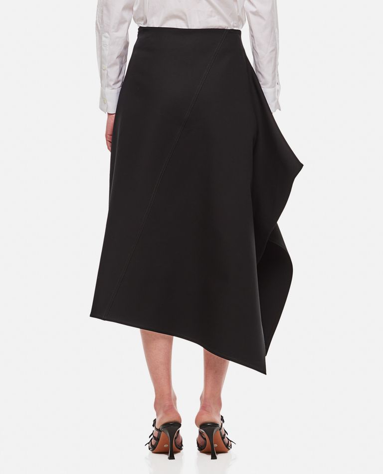 DOUBLE COTTON MIDI SKIRT for Women - Bottega Veneta | Biffi