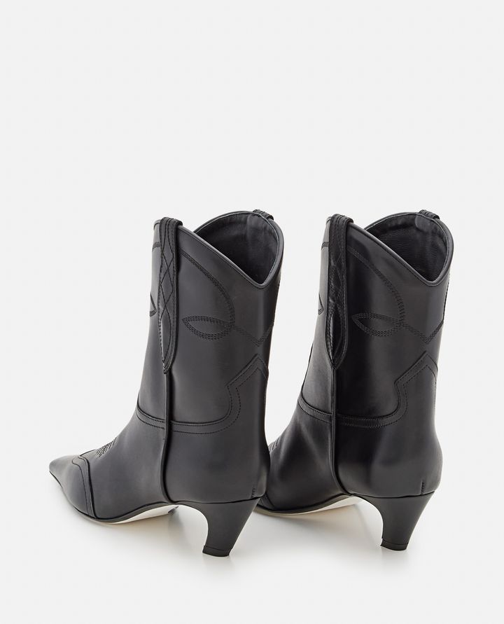 45MM NEVADA LEATHER ANKLE BOOTS for Women - Khaite | Biffi