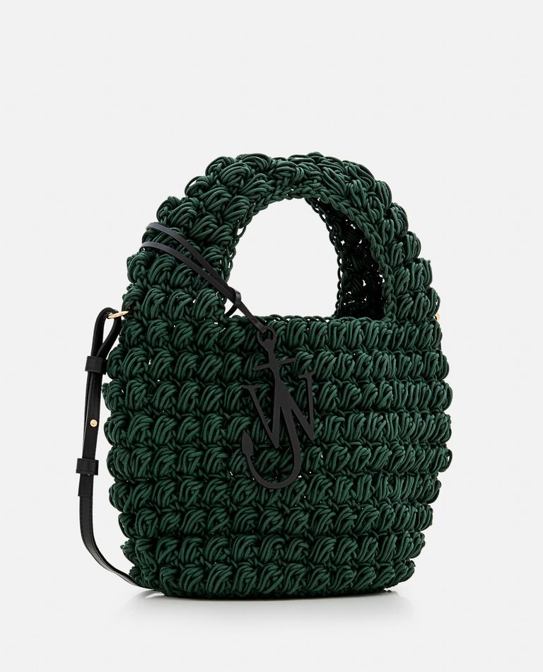 JW Anderson  ,  Popcorn Woven Basket Bag  ,  Green TU