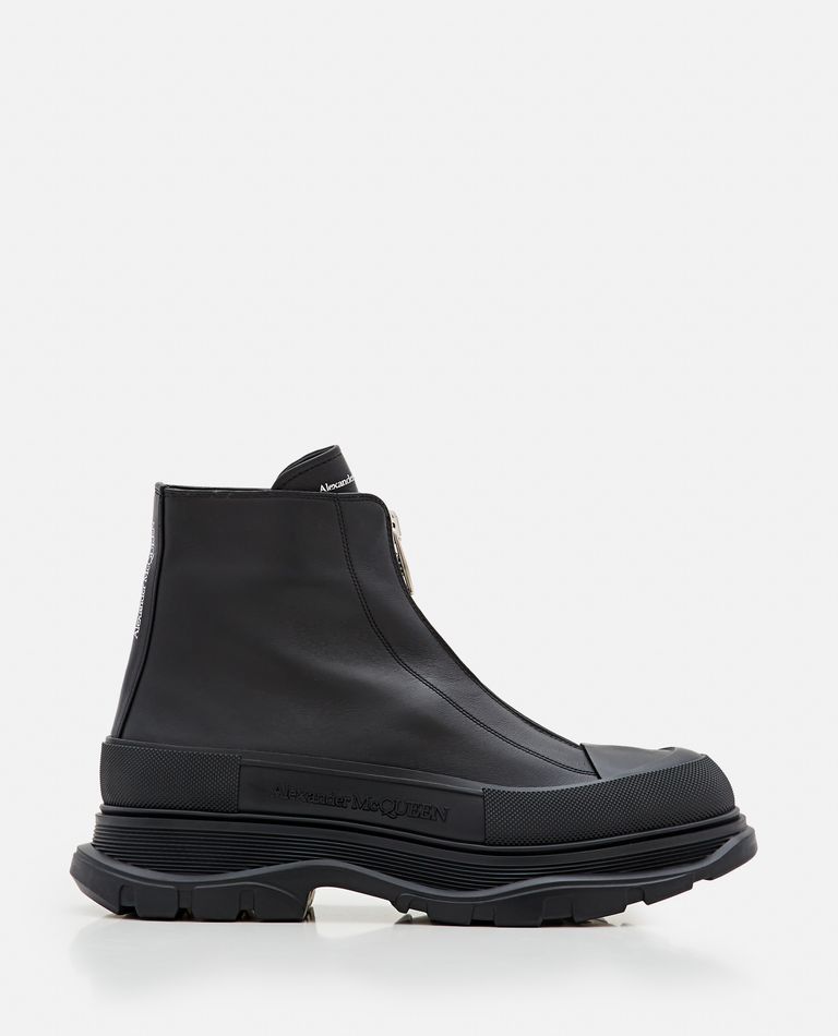 Alexander McQueen  ,  Boots Front Zip  ,  Black 42