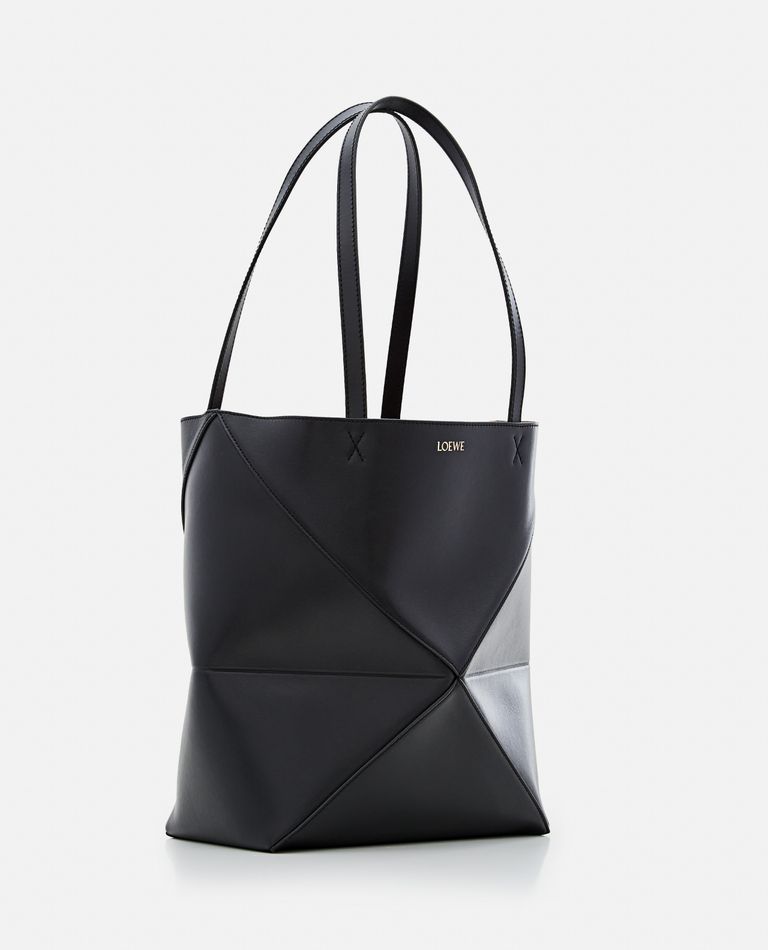 LOEWE 幾何学模様 トートバッグ 赤黒 org.jpg
