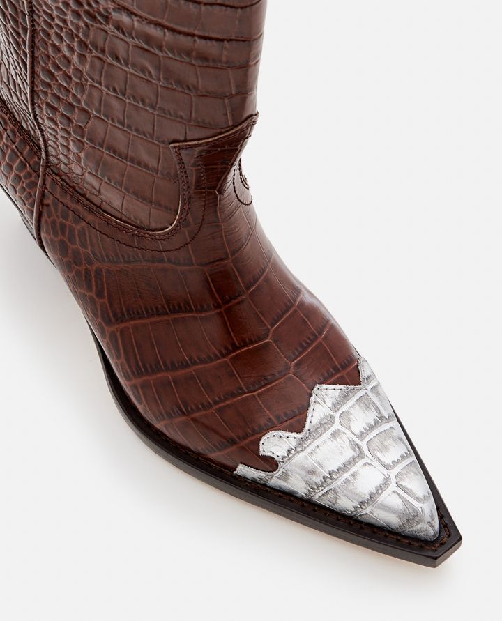 Paris Texas - 60MM RICKY EMBOSSED CROCO COWBOY BOOTS_4