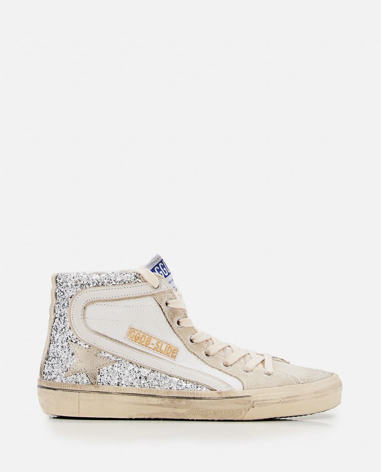 Golden Goose Slide Leather Trainers In Multicolor