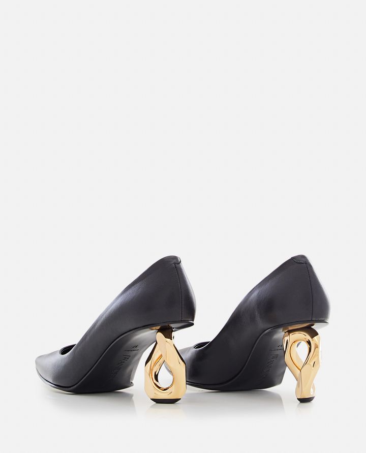 JW Anderson - 75MM CHAIN HEEL LEATHER PUMPS_3