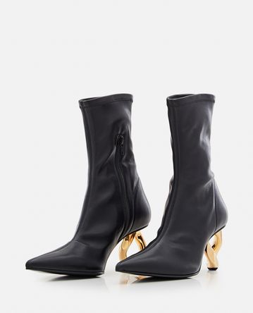 JW Anderson - CHAIN HEEL STRETCH ANKLE BOOTS