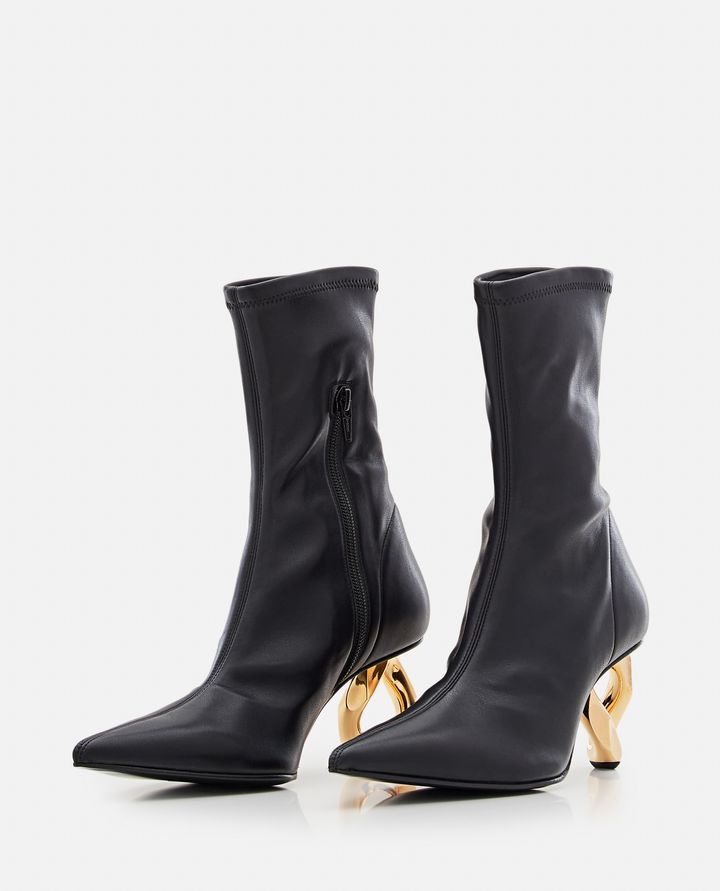 JW Anderson - CHAIN HEEL STRETCH ANKLE BOOTS_2