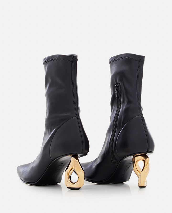 JW Anderson - CHAIN HEEL STRETCH ANKLE BOOTS_3