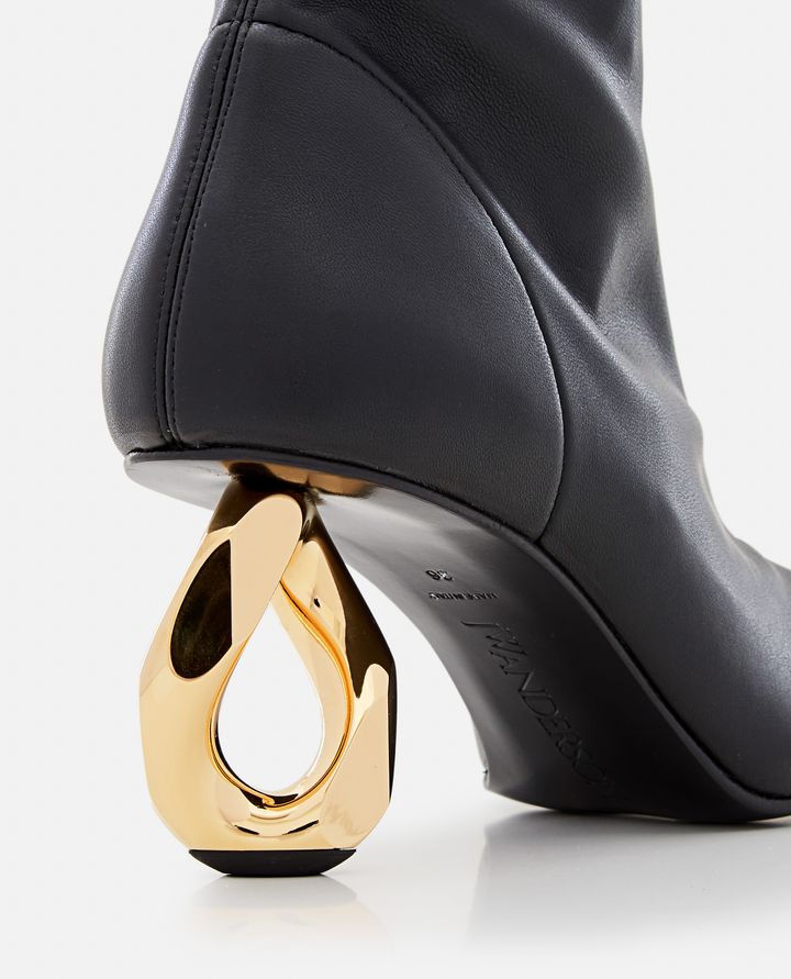 JW Anderson - CHAIN HEEL STRETCH ANKLE BOOTS_4