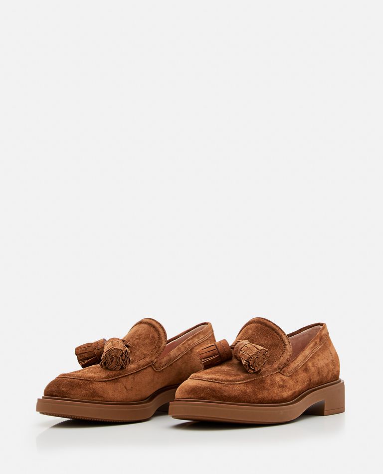 Gianvito Rossi  ,  Suede Loafers  ,  Brown 37