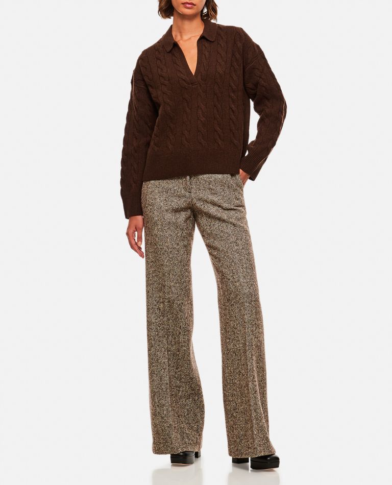 Polo Ralph Lauren  ,  Pullover Con Collo A V  ,  Marrone XS