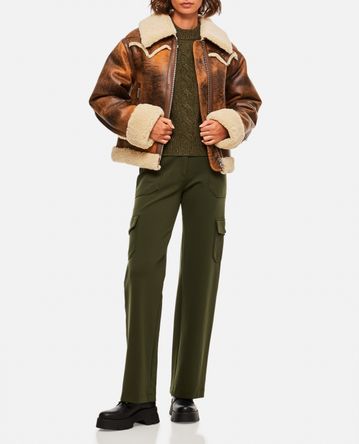 Stand Studio - LESSIE FAUX SHEARLING JACKET