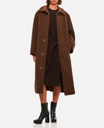 Stand Studio - KENCA FAUX SHEARLING LONG COAT