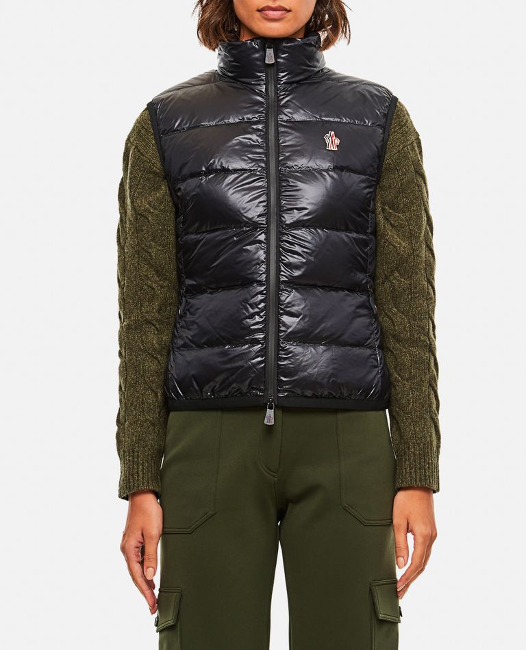 Moncler Sleeveless Down Jacket In Black