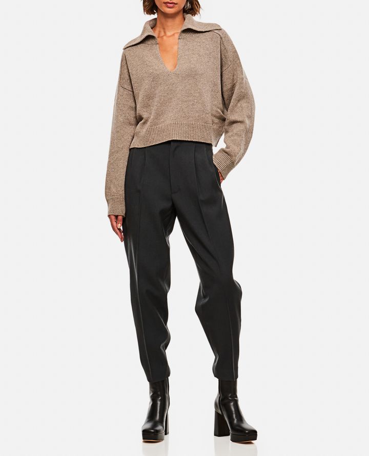 Loulou Studio - WOOL V-NECK SWEATER_2