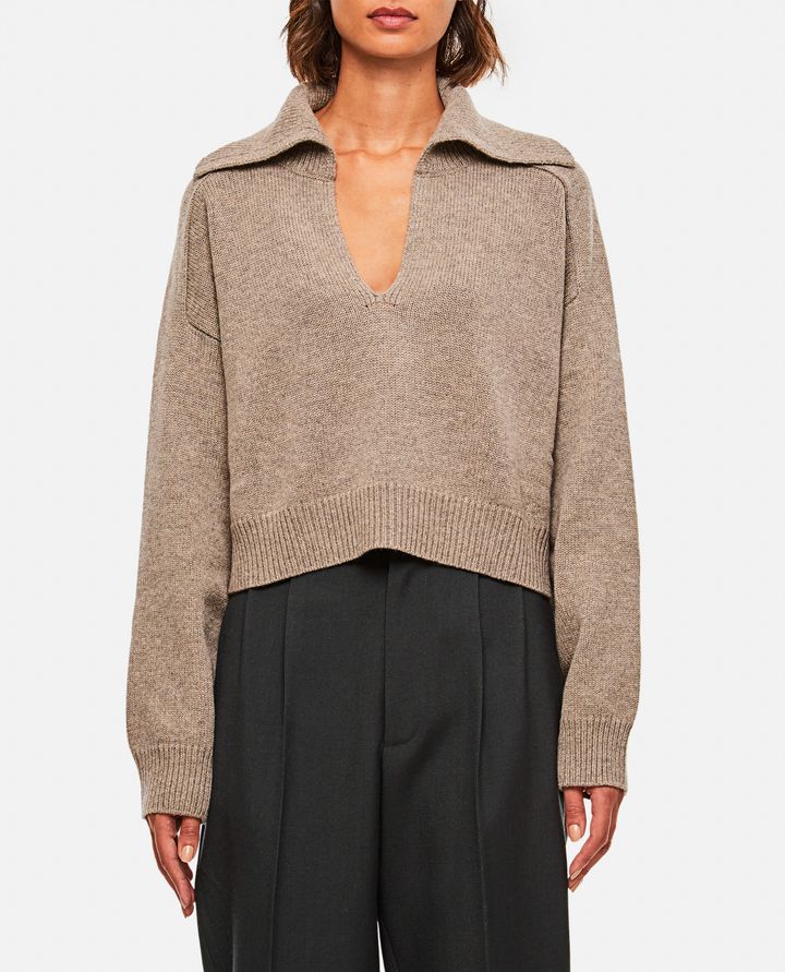 Loulou Studio - WOOL V-NECK SWEATER_1