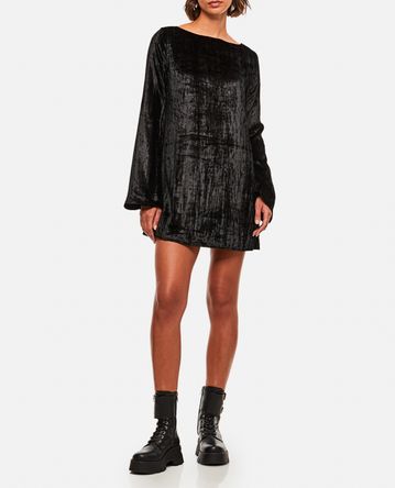 Loulou Studio - VISCOSE VELVET MINI DRESS