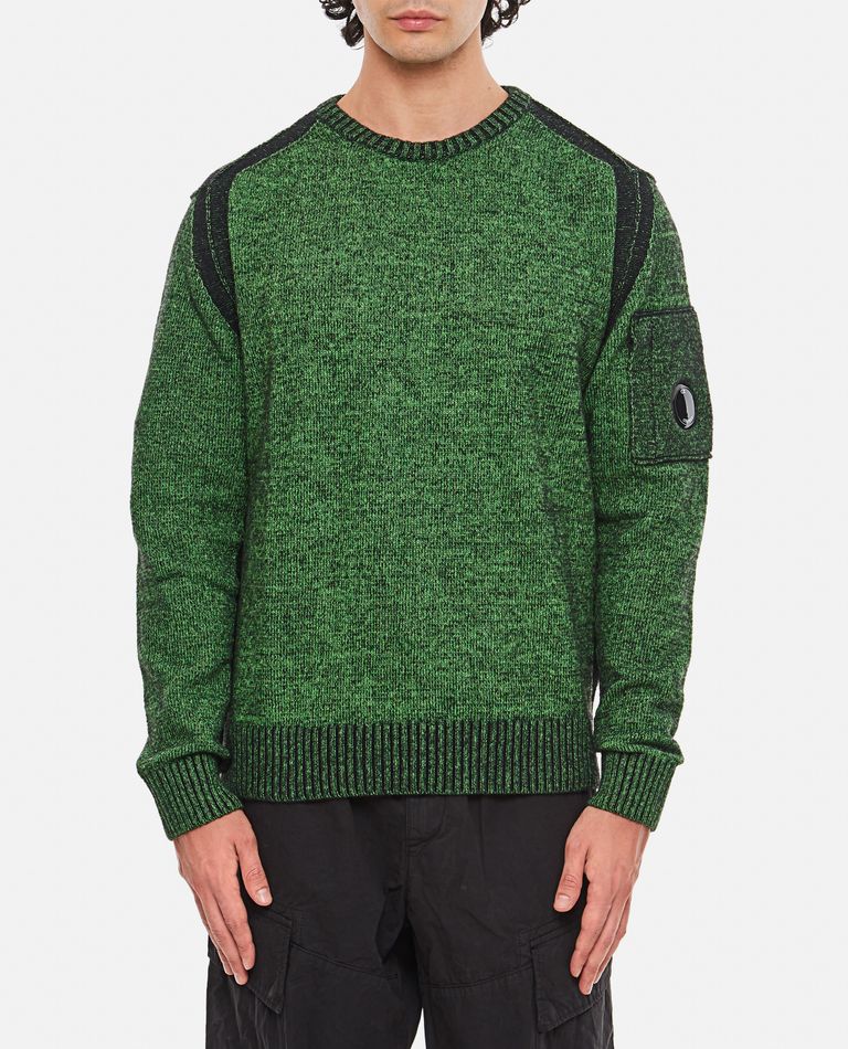 C.P. Company  ,  Fleece Knit Jumper  ,  Green 54