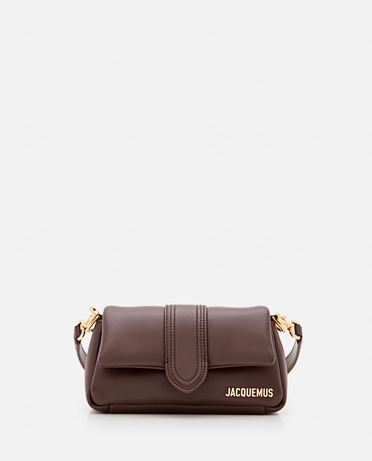 Shop Jacquemus Le Petit Bambimou Leather Shoulder Bag In Brown