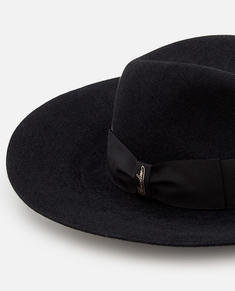 Borsalino  ,  Sophie Brushed Felt Large Brim Hat  ,  Black S