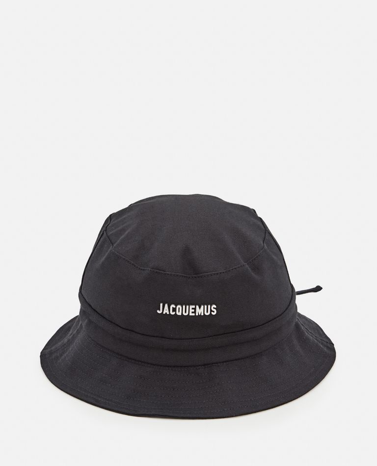 Jacquemus  ,  Le Bob Gadjo Cotton Bucket  Hat  ,  Black 58