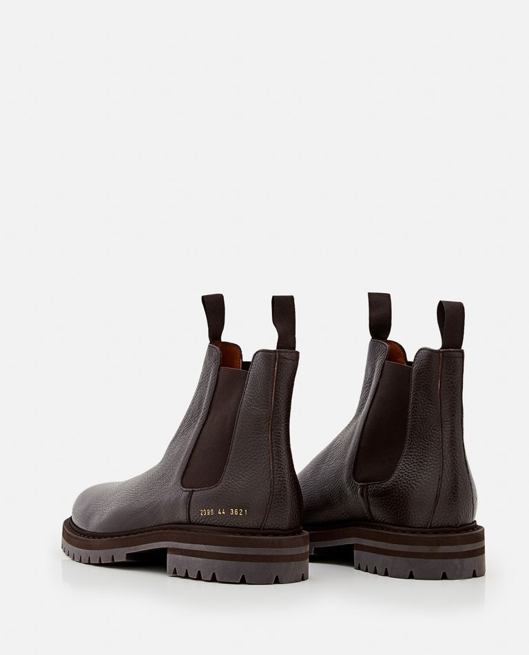 Common projects black 2025 leather chelsea boots