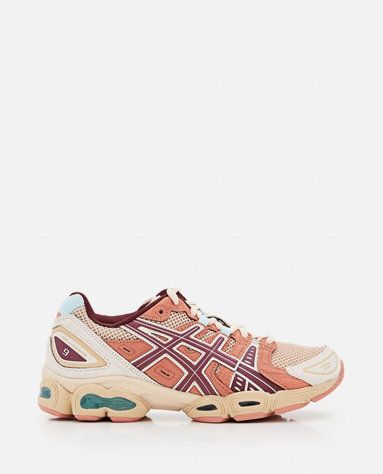 Asics Ub5-s Gel-nimbus 9 Faux Leather-trimmed Mesh Sneakers In Multicolor