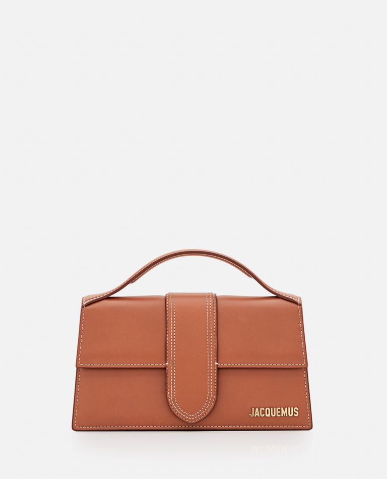 Jacquemus  ,  Le Grand Bambino Leather Shoulder Bag  ,  Brown TU