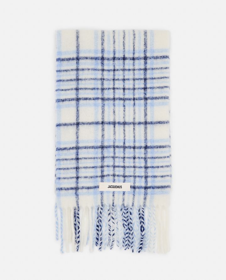 Jacquemus - L'ECHARPE CARRO MOHAIR AND WOOL SCARF_1
