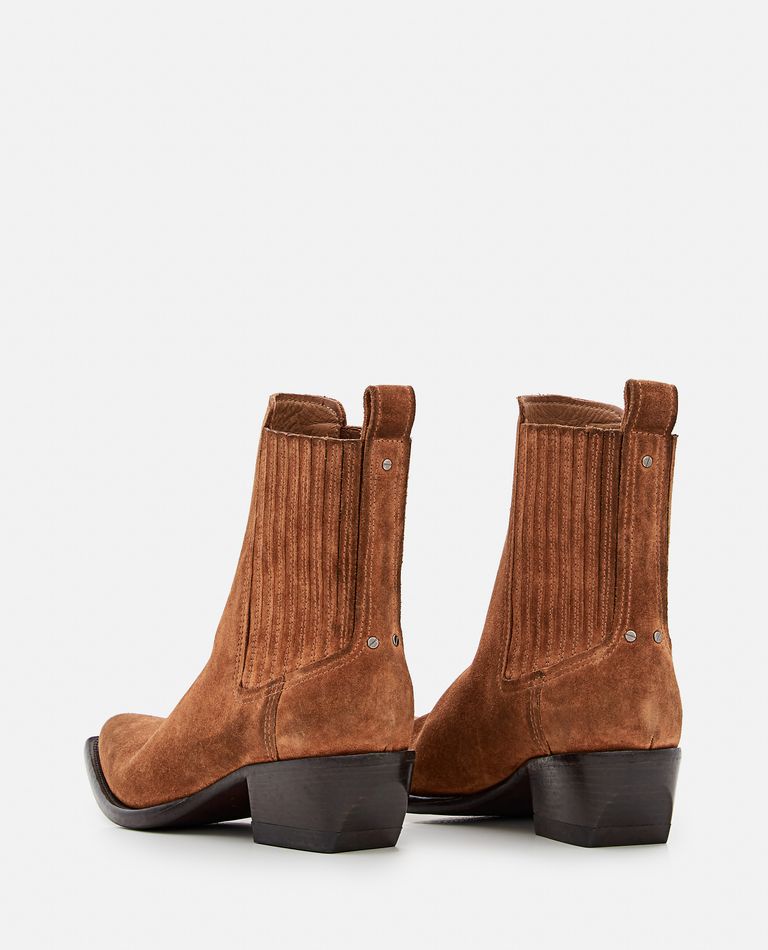ショートブーツ・ブーティ Golden Goose Stivaletto Debbie In Pelle Womens's low Debbie boots in burgundy leather