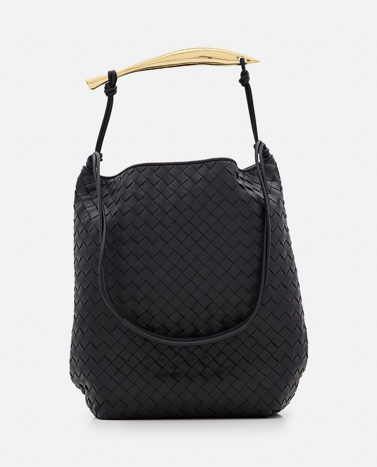 Bottega Veneta Sardine Shoulder Bag In Black