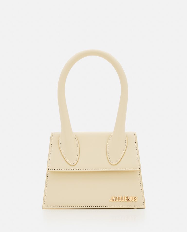Le Chiquito Leather Tote Bag in White - Jacquemus