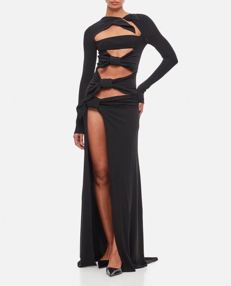 CANDICE STRETCH JERSEY LONG DRESS