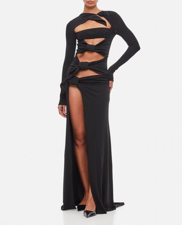 The Attico - CANDICE STRETCH JERSEY LONG DRESS