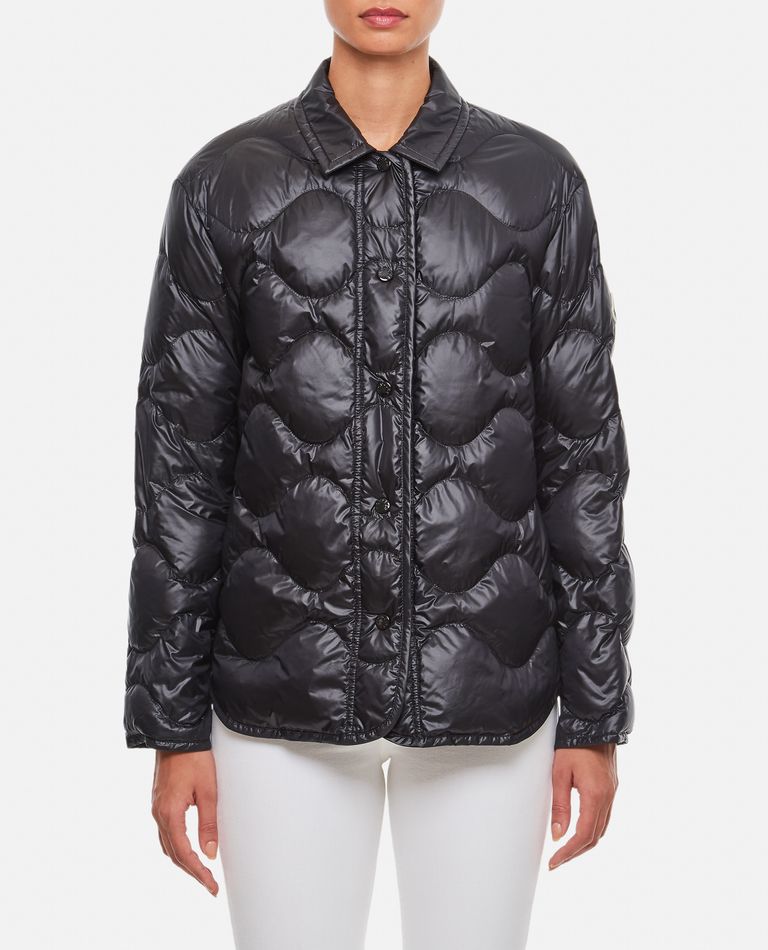 Moncler Quilted Padded Overshirt Jacket In Black