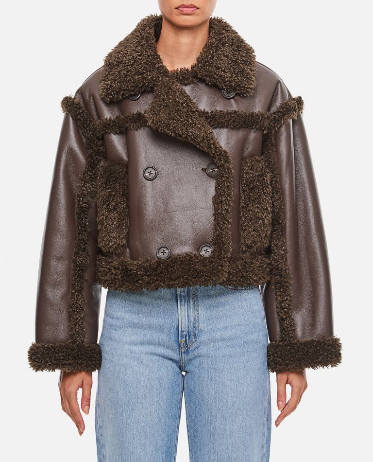 Stand Studio  ,  Kristy Faux Shearling Jacket  ,  Brown 38
