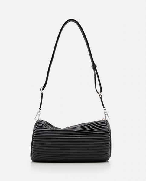 Loewe - Women's Bracelet Pleated Shoulder Bag - Black - Leather