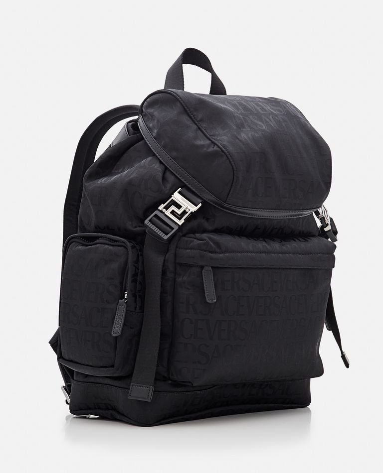 Versace  ,  Nylon Backpack  ,  Black TU