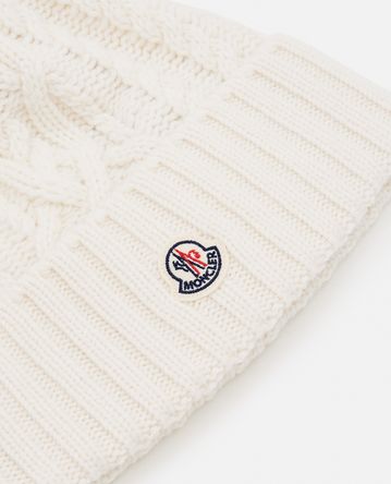 Moncler - PONPON WOOL CASHMERE BLEND BEANIE HAT