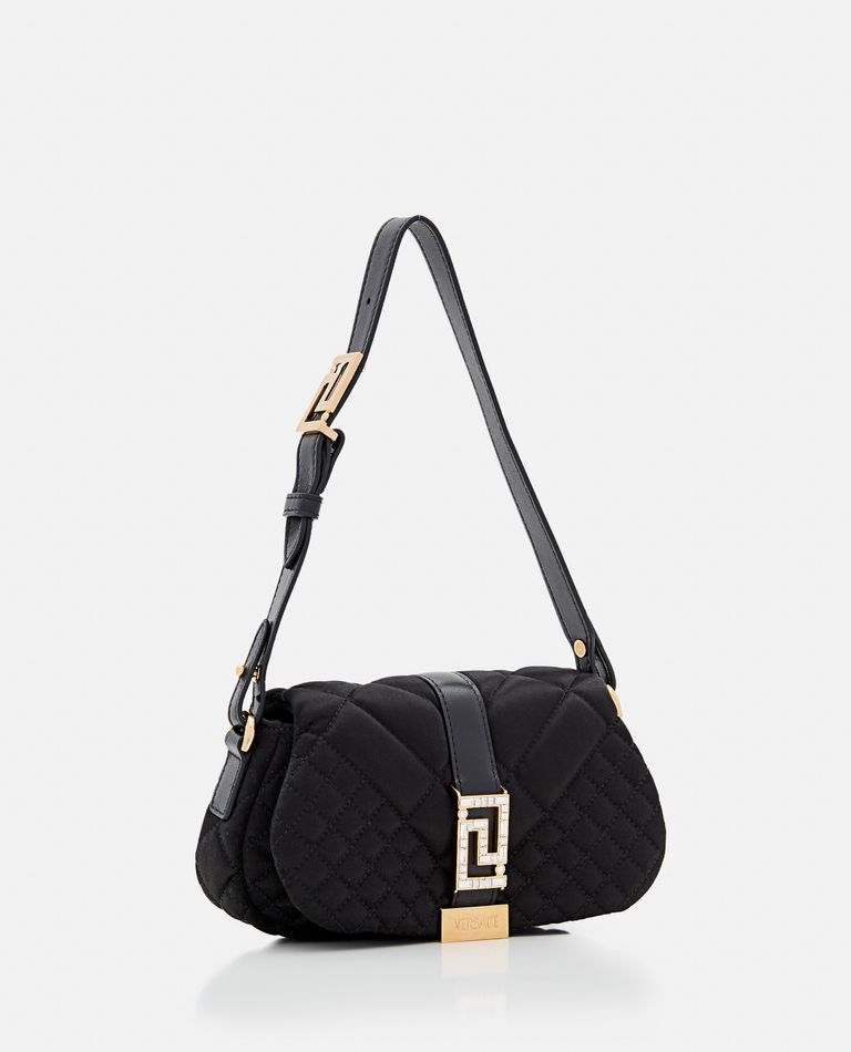 Versace  ,  Mini Lamb Leather Crossbody Bag  ,  Black TU